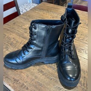 Women’s Black Combat Boots